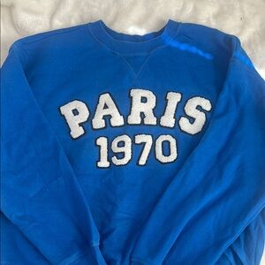 blue paris 1970 crewneck
